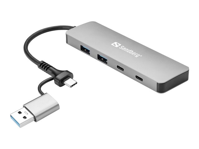 SANDBERG USB-C/A to 2xUSB-A+2xUSB-C Hub - Pargas
